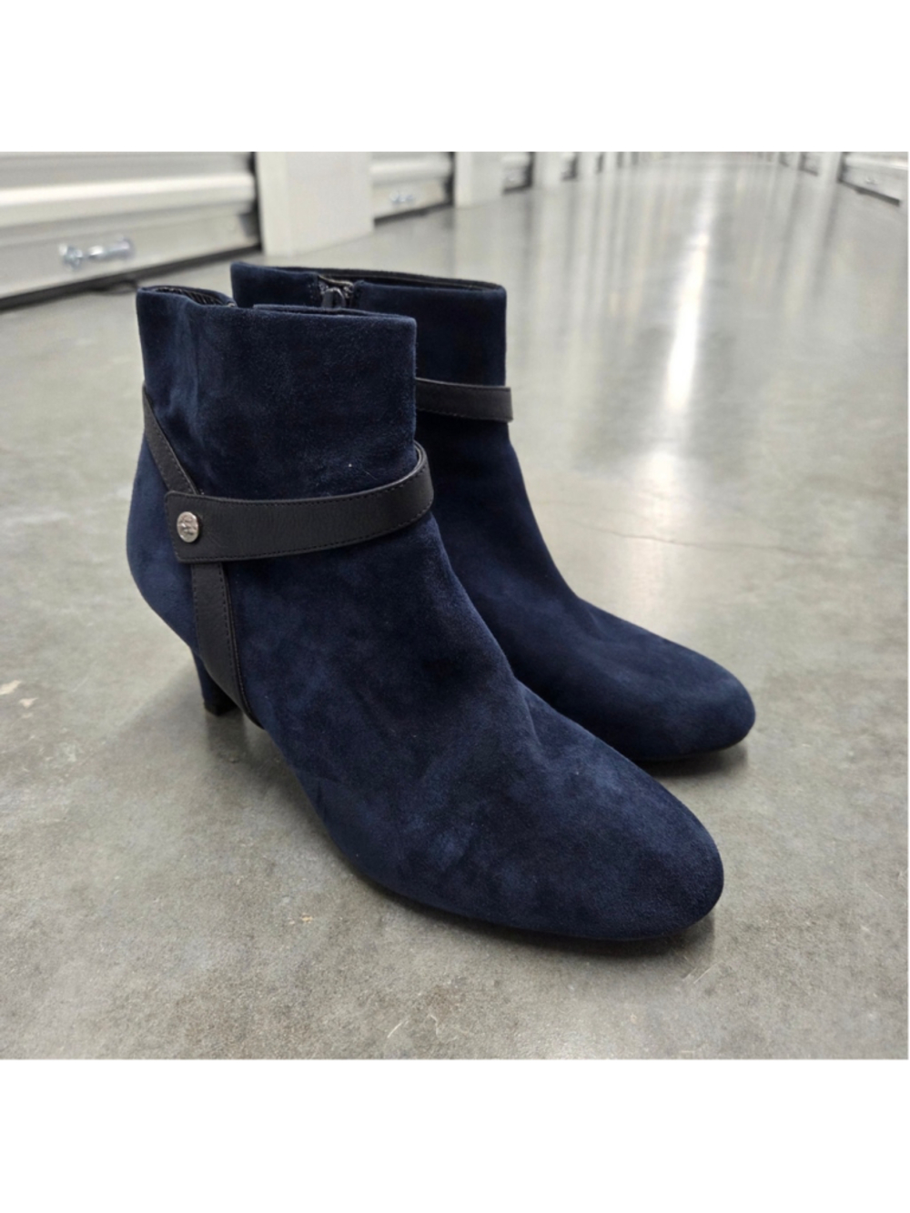 Alex Marie Dark Blue Ankle Boots Size 8.5